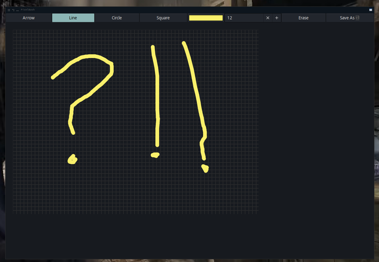 3 Blank canvas being edited. 