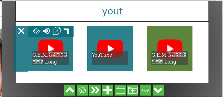 3 List of tabs matching search.