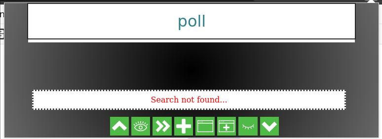 6 Search failed response.